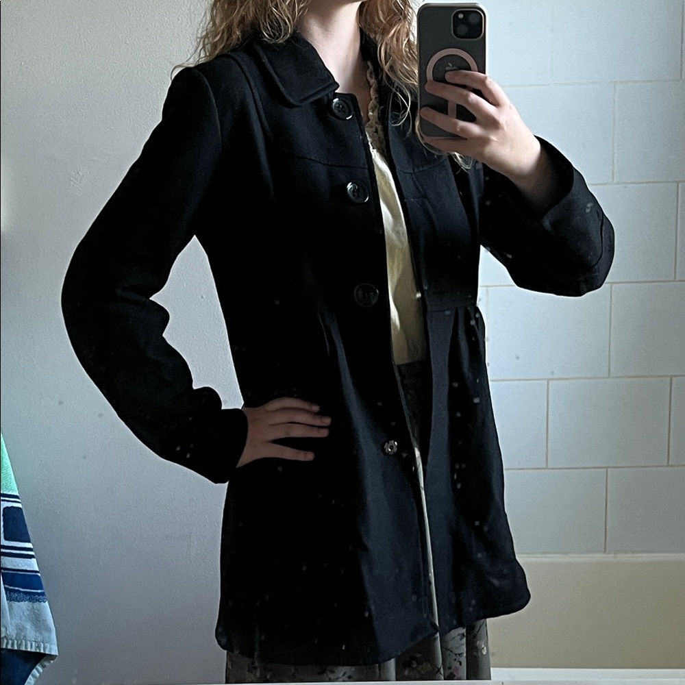 Women's Black Dress Coat